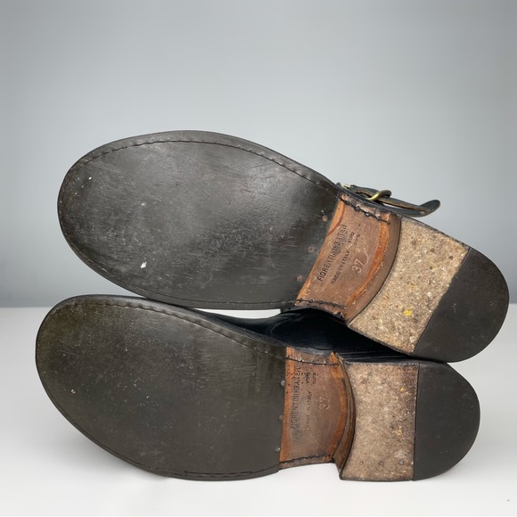 FIORENTINI + BAKER Black Eternity Boots 3 Buckle Artisan Leather Size EU 37 US 7 - Picture 15 of 16